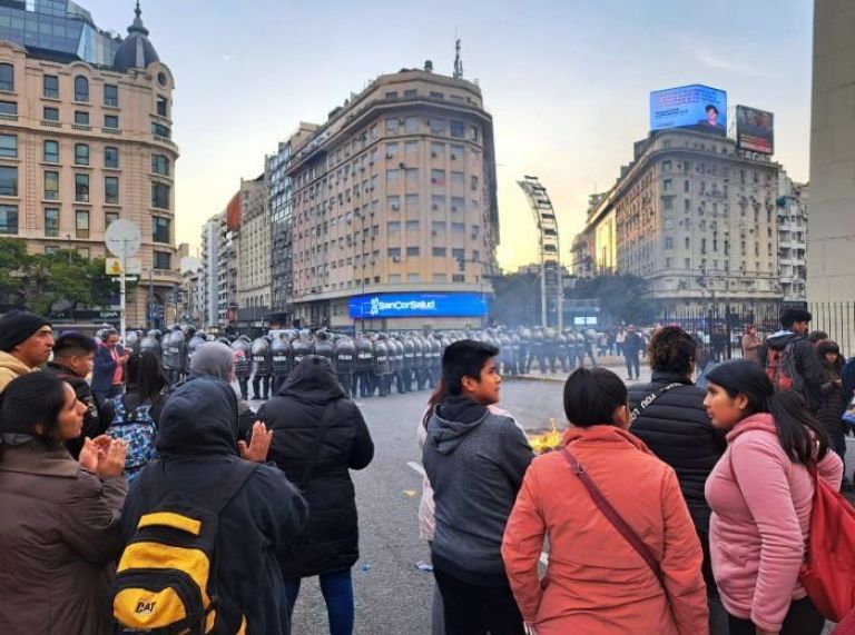 Murió un manifestante durante una protesta