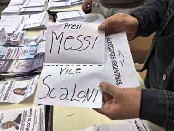 En Junín de los Andes votaron a Messi