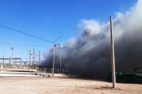 Se incendió la Estación Transformadora Centenario