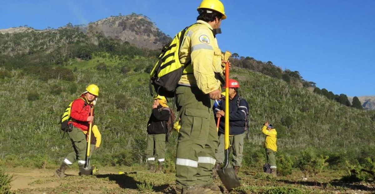 Por pedido neuquino, siguen los brigadistas del Lanín