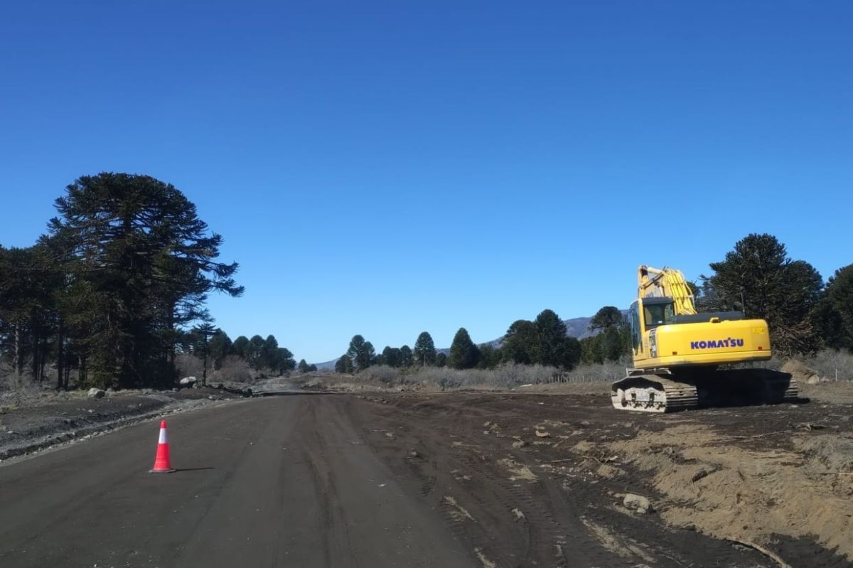 Pavimentan la ruta hasta uno de los pasos internacionales