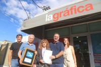 Reconocimiento municipal a La Gráfica, de Sobisch