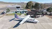 Volvieron a unir por aire a NQN capital con el norte y la cordillera